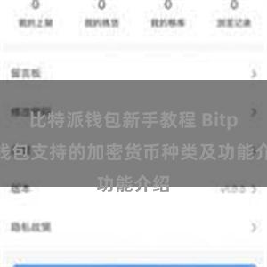 比特派钱包新手教程 Bitpie钱包支持的加密货币种类及功能介绍