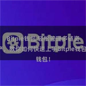 Bitpie钱包 轻松管理多链资产，教你如何快速上手Bitpie钱包！