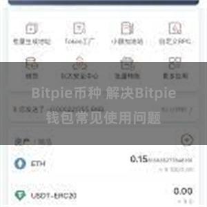 Bitpie币种 解决Bitpie钱包常见使用问题