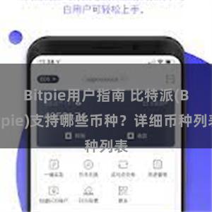 Bitpie用户指南 比特派(Bitpie)支持哪些币种？详细币种列表