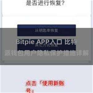 Bitpie APP入口 比特派钱包用户隐私保护措施详解